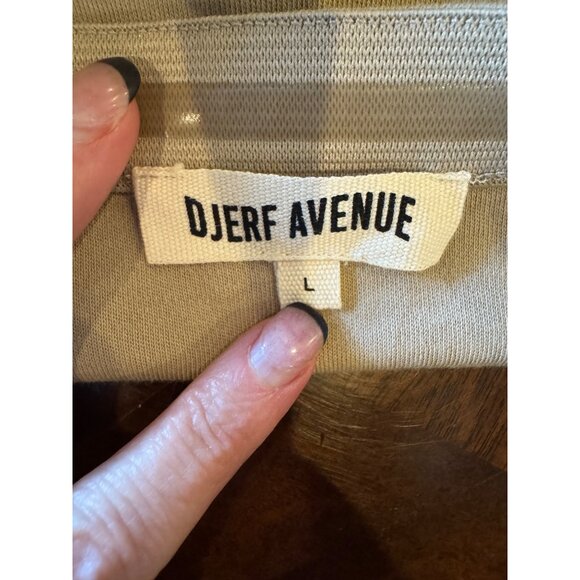 Djerf Avenue Dress Women Large Tan Nougat Strapless Tube Mini Streetwear Edgy - Picture 7 of 9